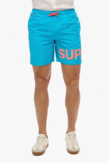 Superdry Broek GRAPHIC 17 SWIM SHORT M3010244A VZA HAWAII BLUE