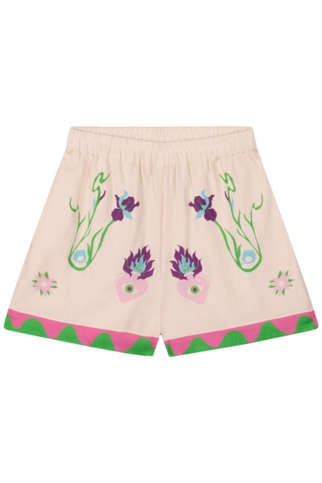 Refined Department beige dames korte broek | Vooraanzicht