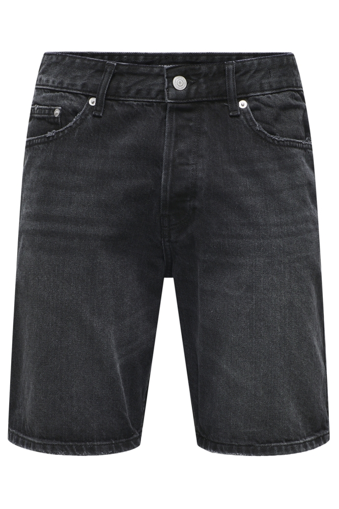 Only & Sons zwarte heren korte broek | Vooraanzicht