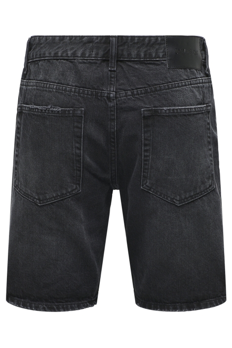 Only & Sons zwarte heren korte broek | Achteraanzicht