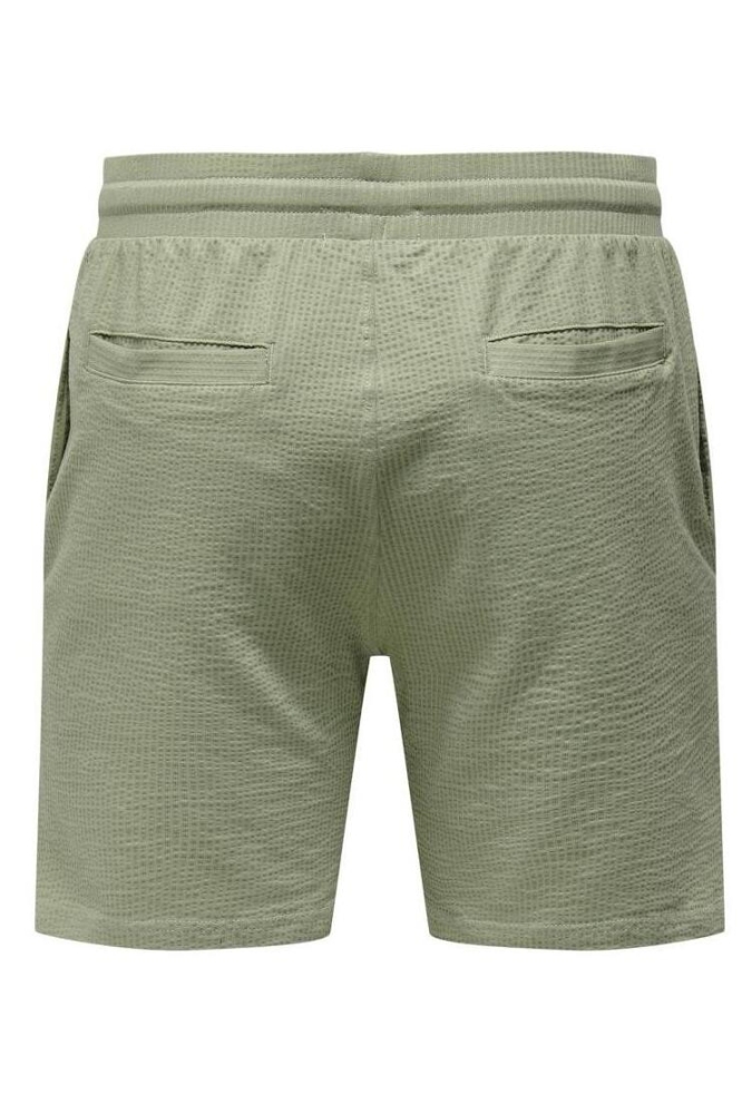 Only & Sons groene heren korte broek | Achteraanzicht