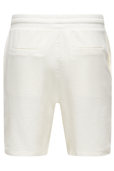 Only & Sons ecru heren korte broek | Achteraanzicht