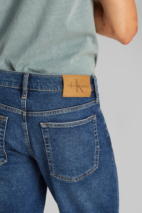 Calvin Klein blauwe heren korte broek | Close up