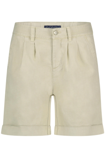 Red Button Broek CLEO SHORT COTTON LINEN COLOUR SRB4572 PEBBLE