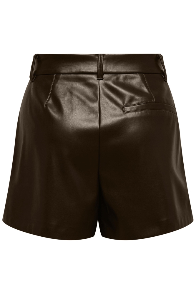 Only bruine dames korte broek | Achteraanzicht