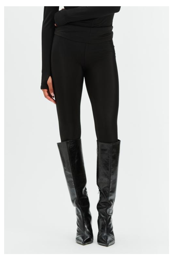 Refined Department zwarte dames legging | Model vooraanzicht