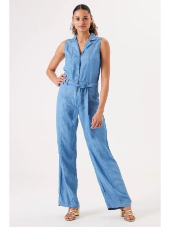 Garcia Broek JUMPSUIT GE30005 1402 BLEACH IT BLUE