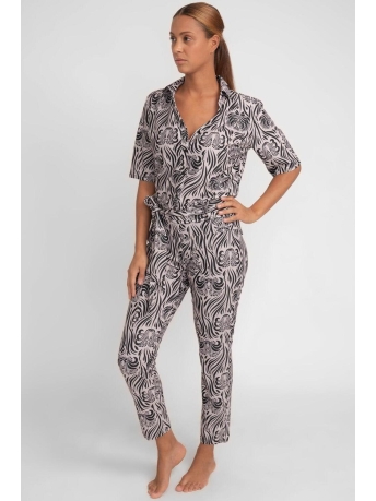Maicazz Broek FAYROUZ JUMPSUIT SU23 30 462 IKAT SAND