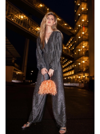 Refined Department Broek GLITTER JUMPSUIT R2311356397 720 SILVER
