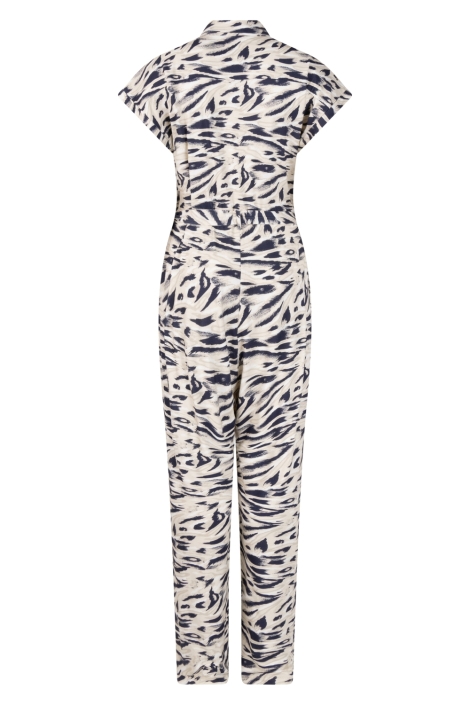 Zoso blauwe dames jumpsuit | Achteraanzicht