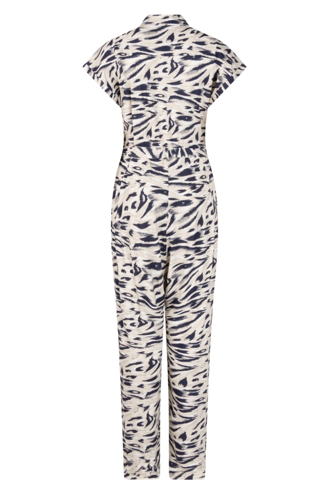 Zoso blauwe dames jumpsuit | Achteraanzicht