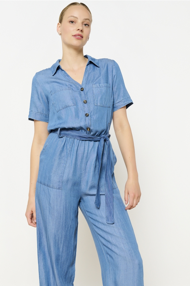 LolaLiza blauwe dames jumpsuit | Close up