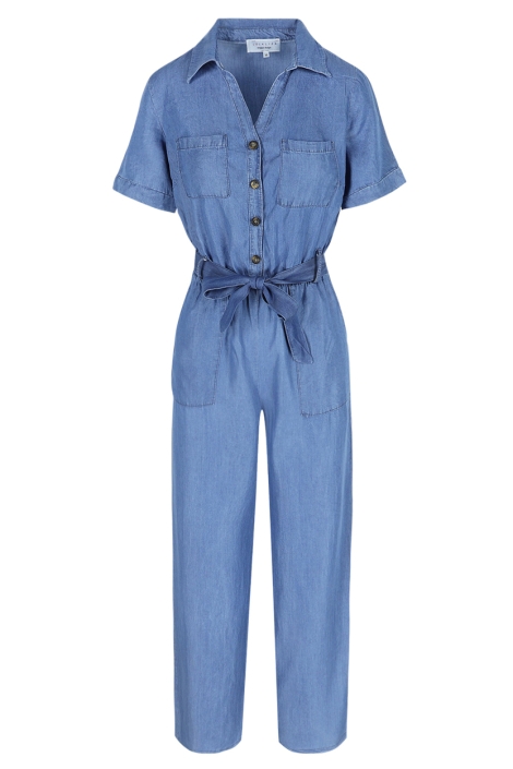 LolaLiza blauwe dames jumpsuit | Vooraanzicht
