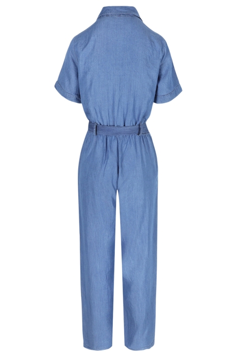 LolaLiza blauwe dames jumpsuit | Achteraanzicht