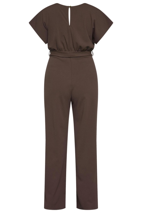 SisterS point bruine dames jumpsuit | Achteraanzicht