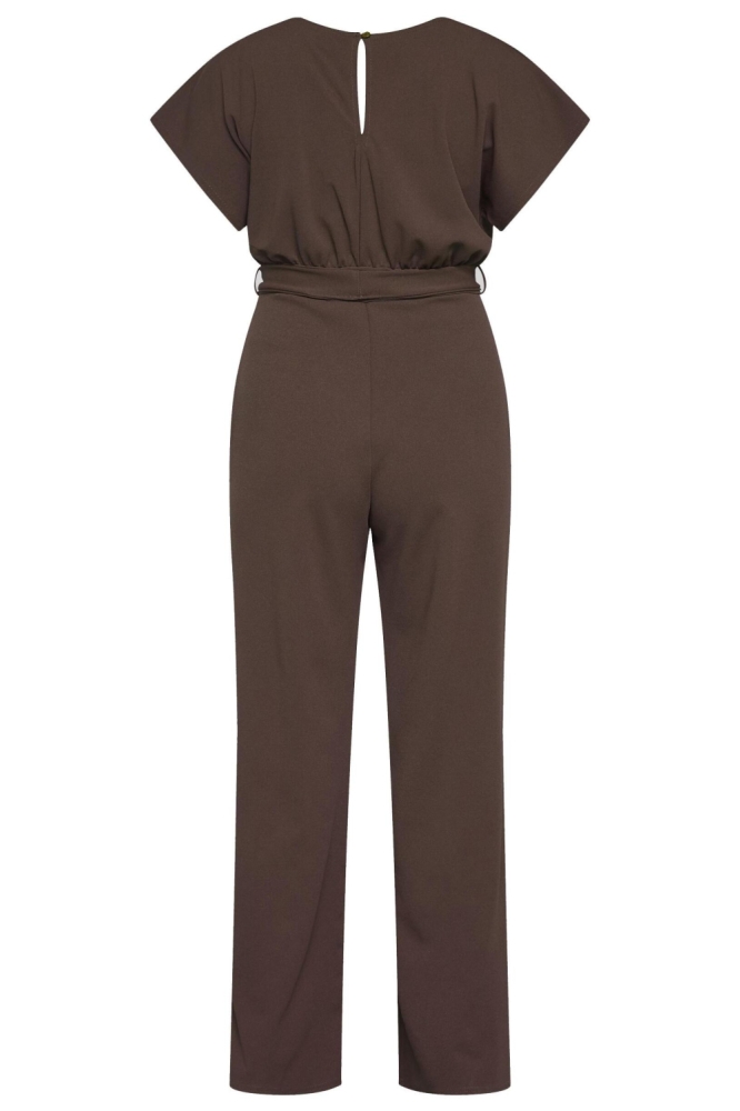 SisterS point bruine dames jumpsuit | Achteraanzicht