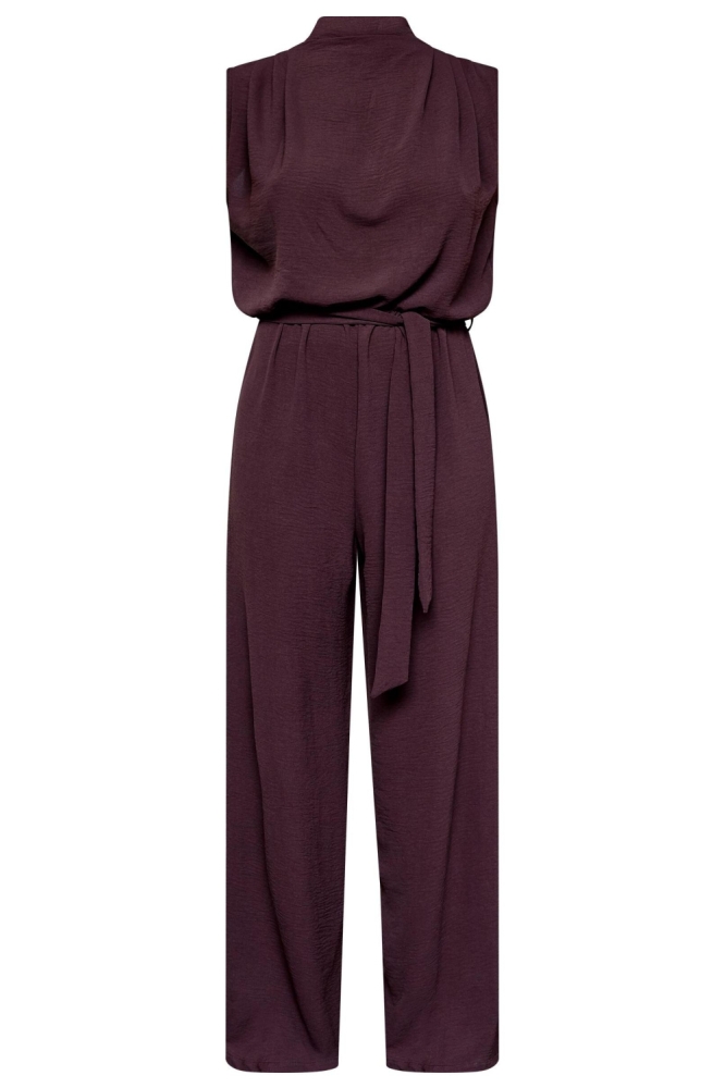 SisterS point bordeaux dames jumpsuit | Vooraanzicht