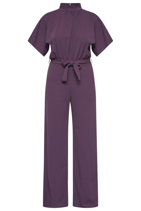 SisterS point bordeaux dames jumpsuit | Vooraanzicht