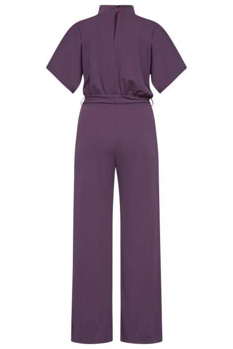 SisterS point bordeaux dames jumpsuit | Achteraanzicht