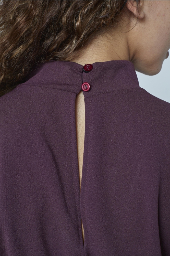 SisterS point bordeaux dames jumpsuit | Close up