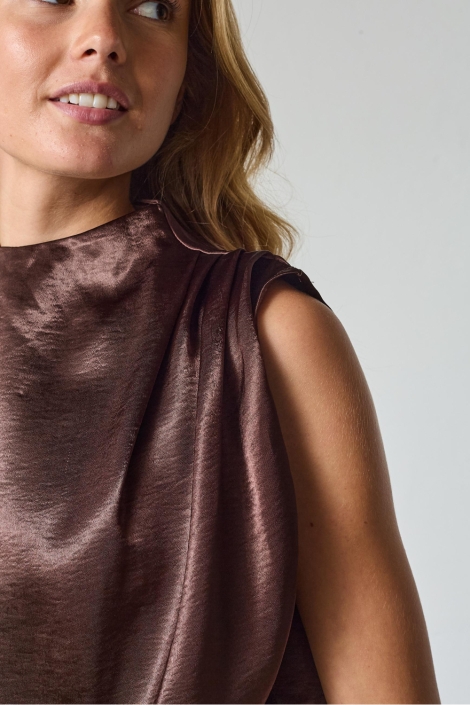 SisterS point bruine dames jumpsuit | Close up