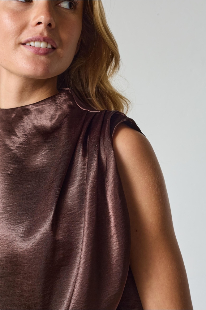 SisterS point bruine dames jumpsuit | Close up