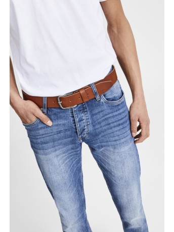 Jack & Jones Accessoire JJIPAUL JJLEATHER BELT NOOS 12111286 Mocha Bisque