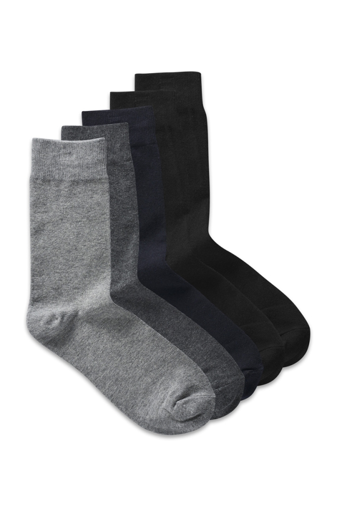 JACJENS SOCK 5 PACK NOOS 12113085 Dark Grey Melange