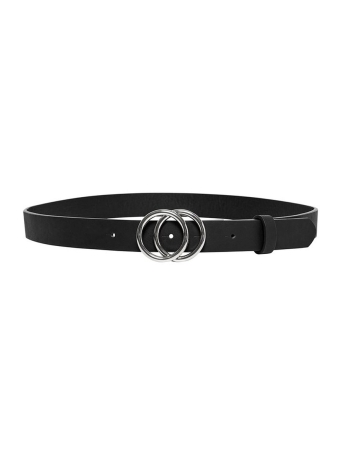 Only Accessoire ONLRASMI PU JEANS BELT 15185213 Black/SHINY SILVER