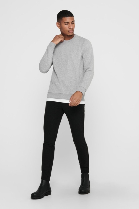Only & Sons grijze heren trui | Model