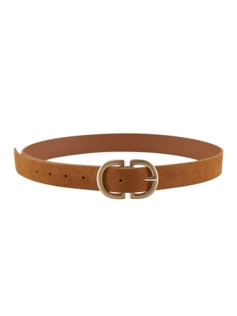 Pieces Accessoire PCJUVA SUEDE JEANS BELT NOOS 17102275 Cognac