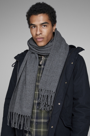 Jack & Jones Accessoire JACSOLID WOVEN SCARF NOOS 12140332 Grey Melange