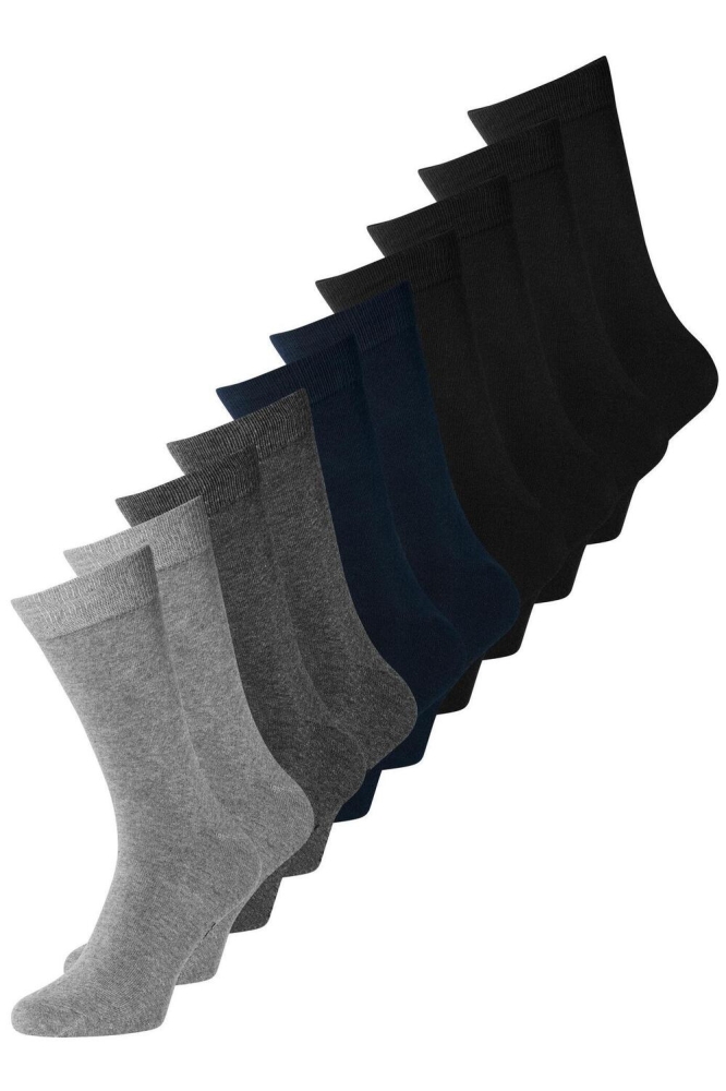 JACJENS SOCK 10 PACK NOOS 12125756 DARK GREY MELANGE