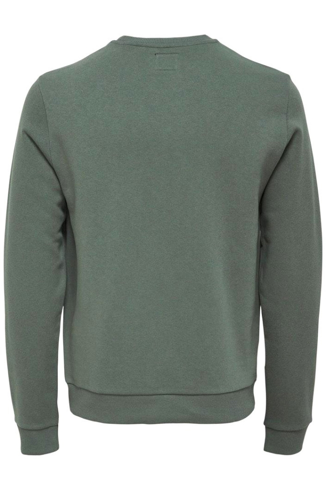 Only & Sons groene heren trui | Achteraanzicht