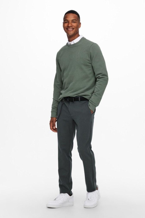 Only & Sons groene heren trui | Model