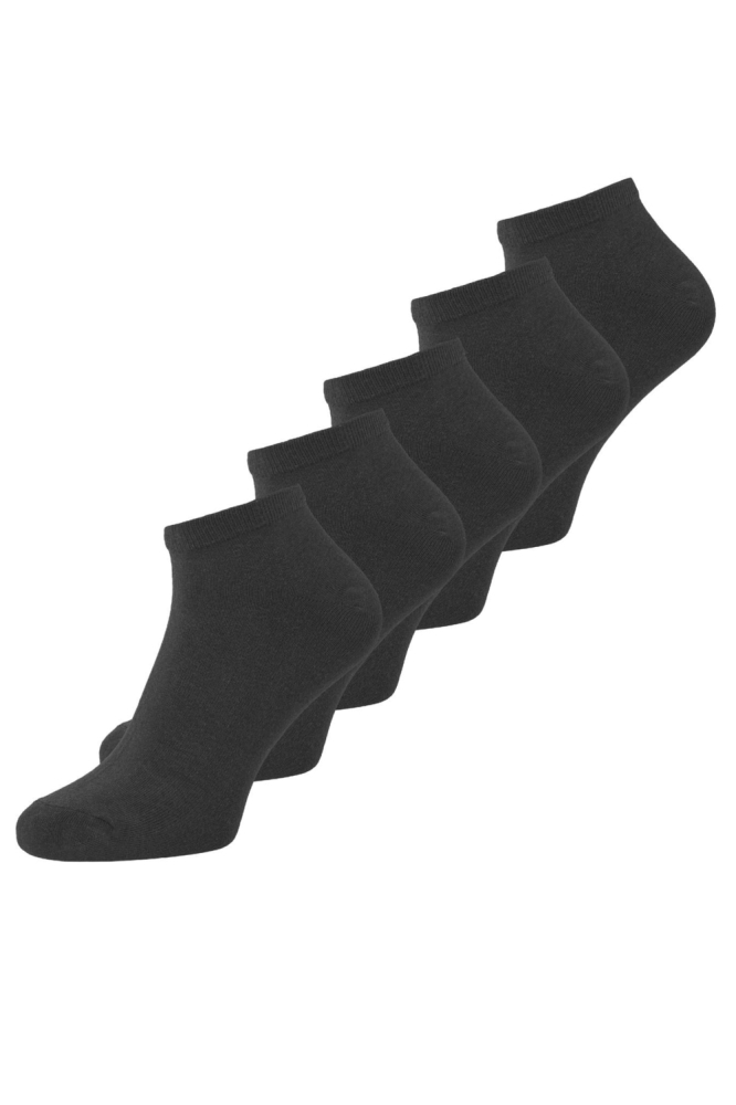 JACDONGO SOCKS 5 PACK NOOS 12120278 BLACK