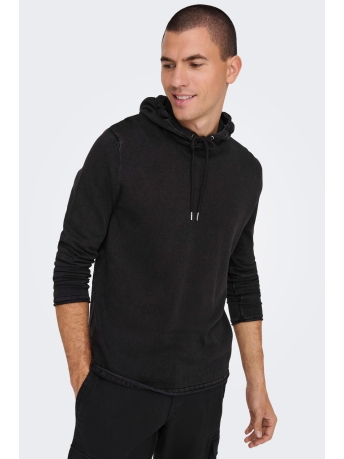 Only & Sons Trui ONSGARSON HOOD KNIT 22021016 BLACK