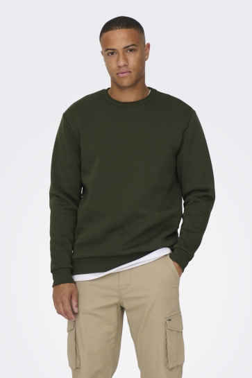 Only & Sons Trui ONSCERES CREW NECK NOOS 22018683 Rosin