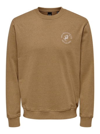 Only & Sons Trui ONSDYLAN REG LIFE RCY LOGO CREW 366 22023668 ROSIN