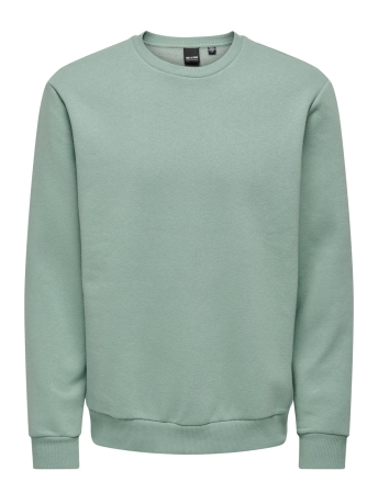 Only & Sons Trui ONSCERES CREW NECK NOOS 22018683 CHINOIS GREEN
