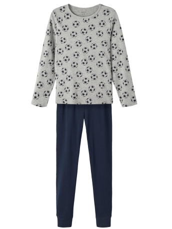 Name It Ondergoed NKMNIGHTSET MELANGE FOOTBALL NOOS 13208839 Grey Melange