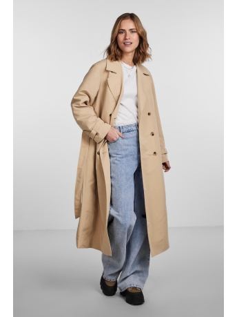 Pieces Jas PCTAYA LS TRENCHCOAT 17132310 Irish Cream