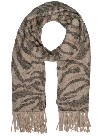 Pieces Accessoire PCJIRA WOOL SCARF NOOS 17083758 White Pepper/TIGER
