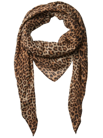 Pieces Accessoire PCBALESSIA BIG SQUARE SCARF BOX BC 17134275 Chicory Coffee/LEO