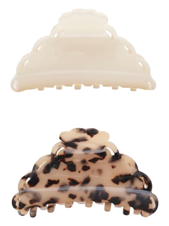 Only Accessoire ONLHANNAH 2-PACK HAIR CLIP 15289263 COGNAC/COGNAC + C