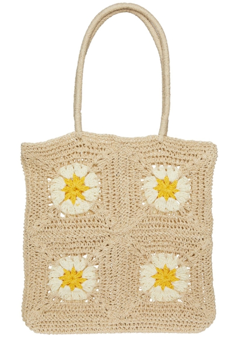 Pieces pckilona straw shopper sww