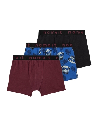 Name It Ondergoed NKMBOXER 3P AOP NOOS 13215807 Tawny Port