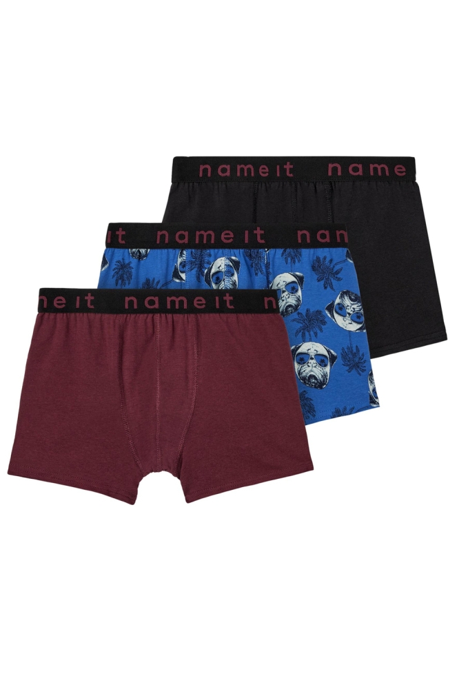 NKMBOXER 3P AOP NOOS 13215807 Tawny Port
