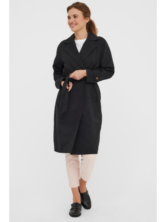 Vero Moda Jas VMLOU LONG TRENCHCOAT NOOS 10257581 Black