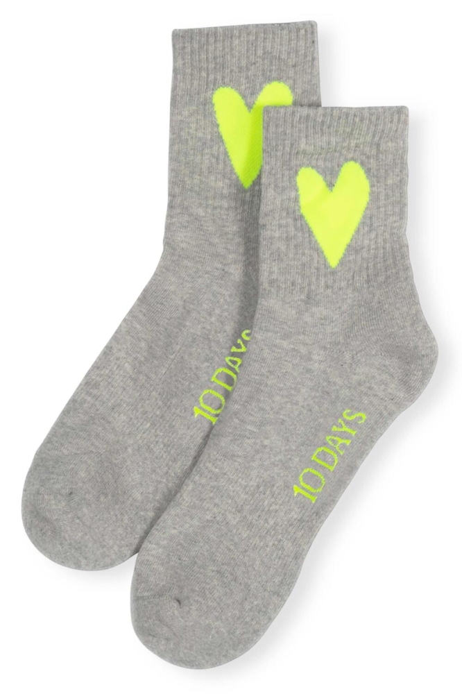 SOCKS HEART 20 937 3202 4001 LIGHT GREY MELEE